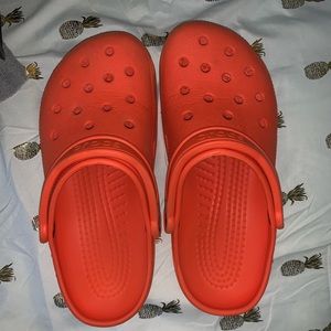 Orange Crocs